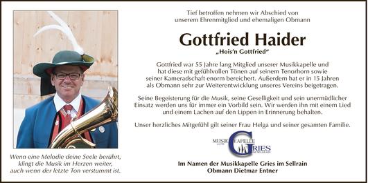 Gottfried Haider Bild
