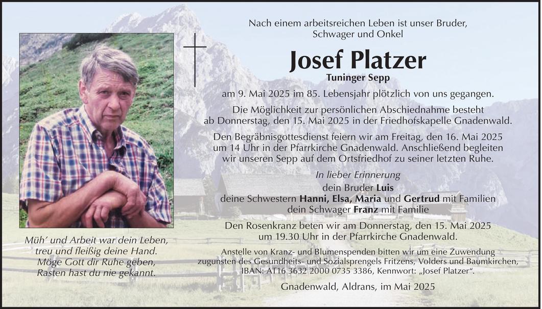 Josef Platzer Bild