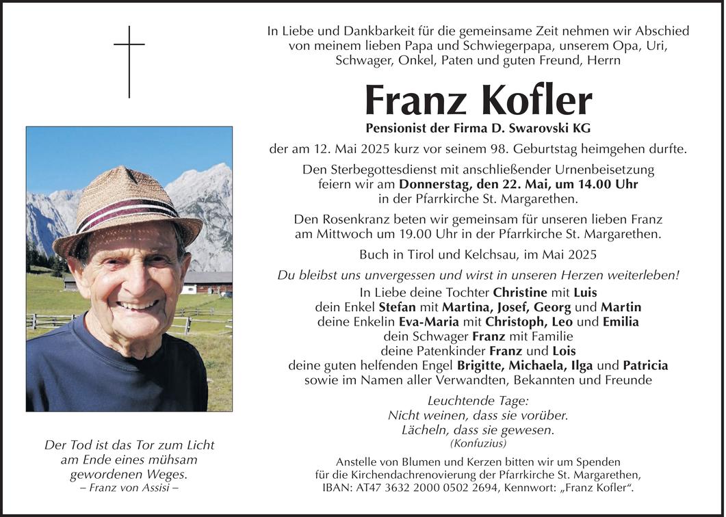 Franz Kofler Bild