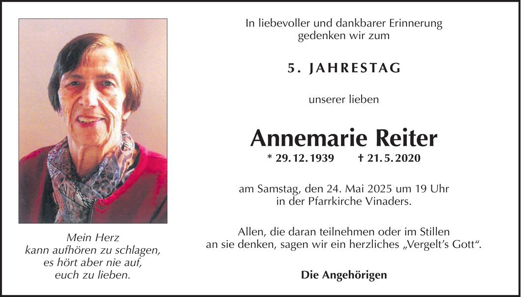 Annemarie Reiter Bild