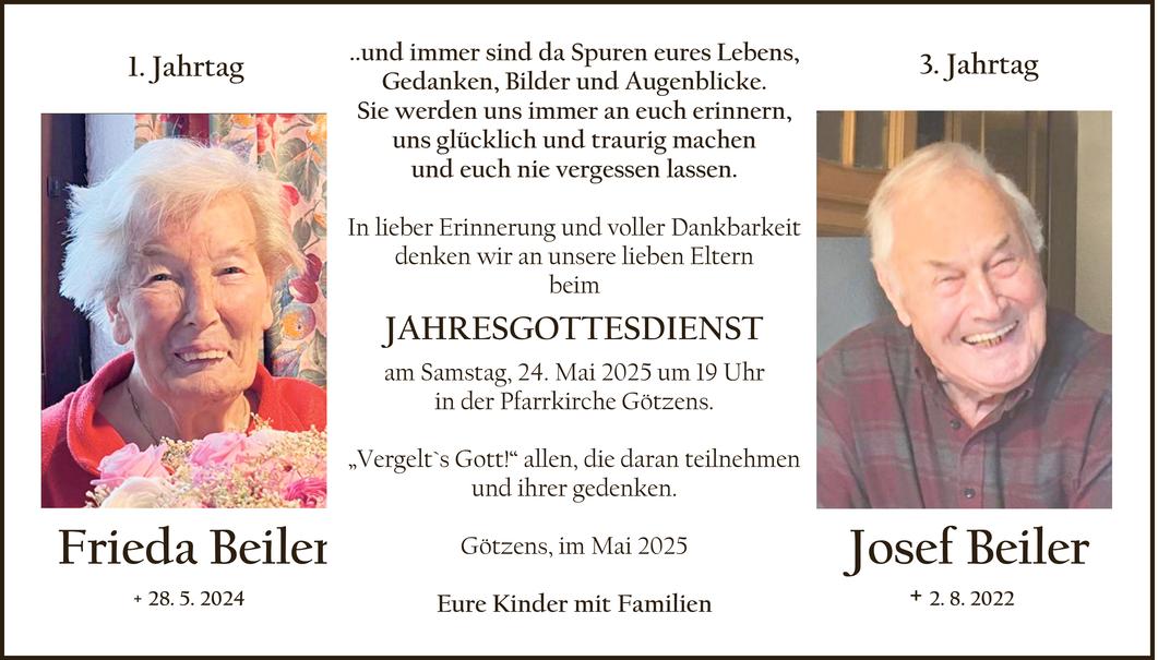 Frieda und Josef Beiler Bild
