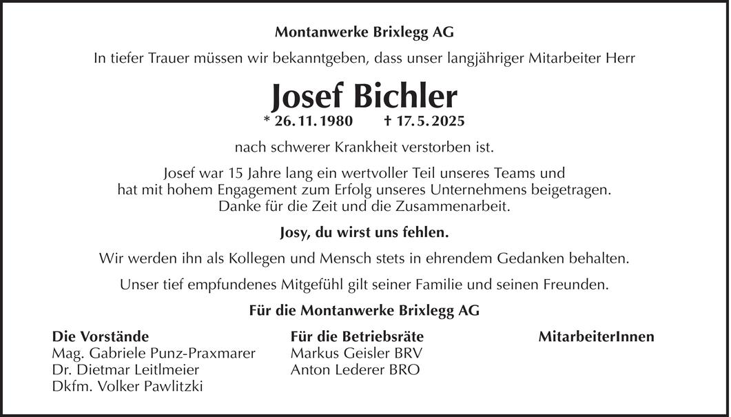 Josef Bichler Bild