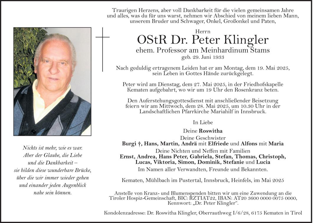 Peter Klingler Bild