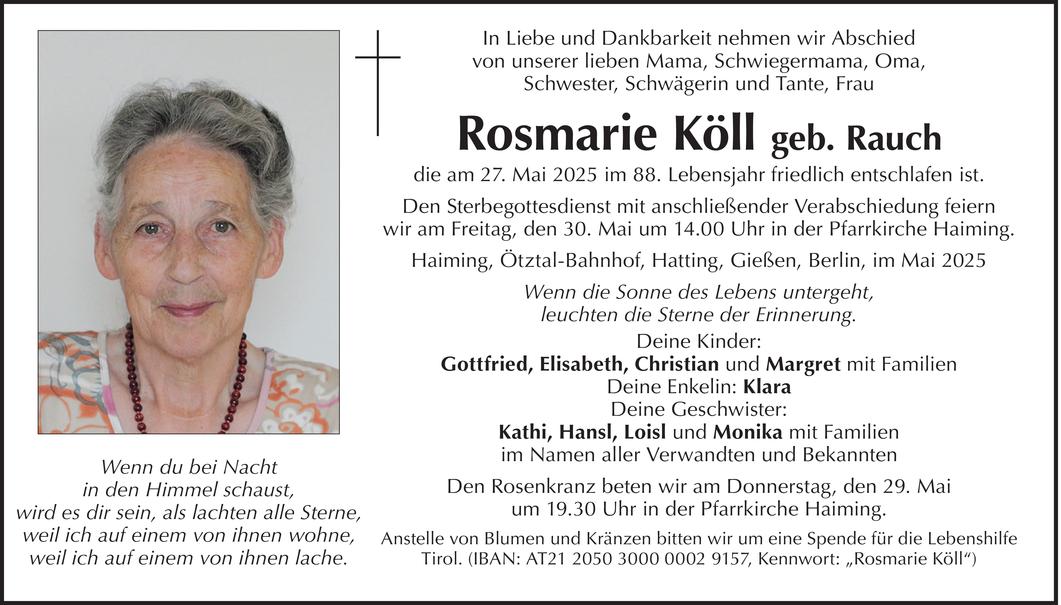 Rosmarie Köll Bild