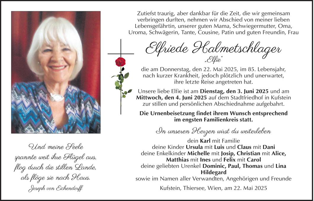 Elfriede Halmetschlager Bild