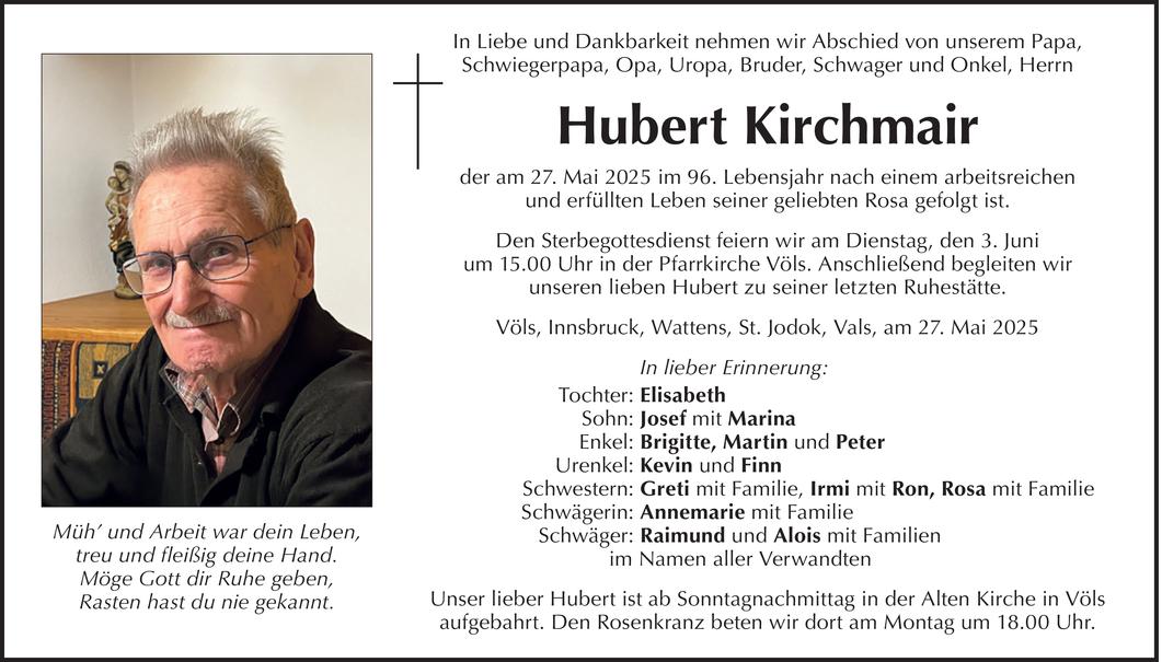 Hubert Kirchmair Bild