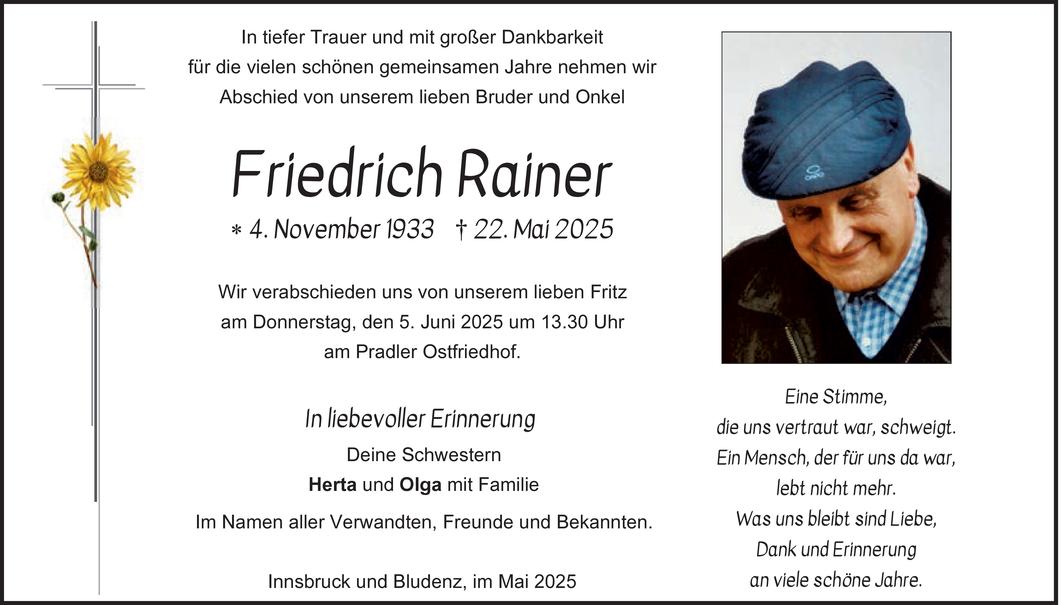 Friedrich Rainer Bild