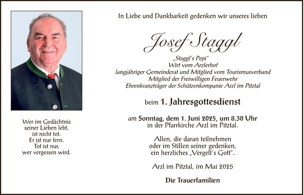Josef Staggl Bild