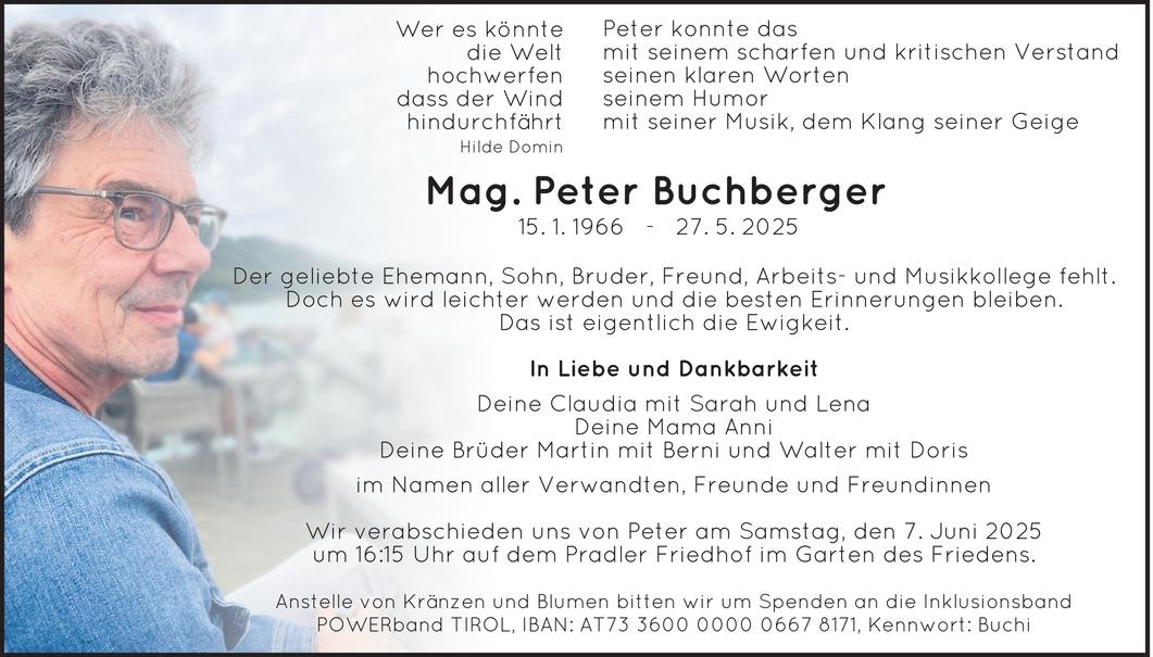 Peter Buchberger Bild