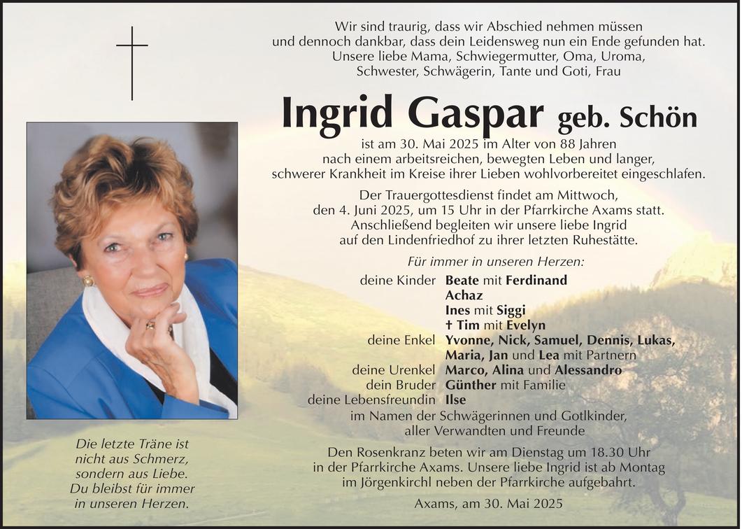 Ingrid Gaspar Bild