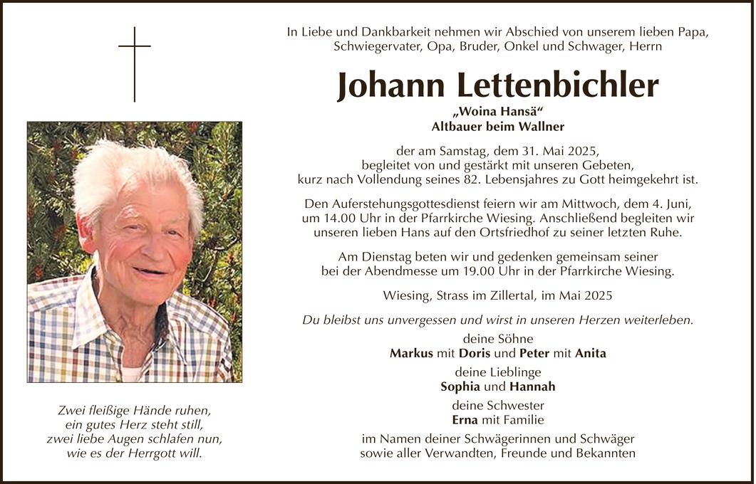 Johann Lettenbichler Bild