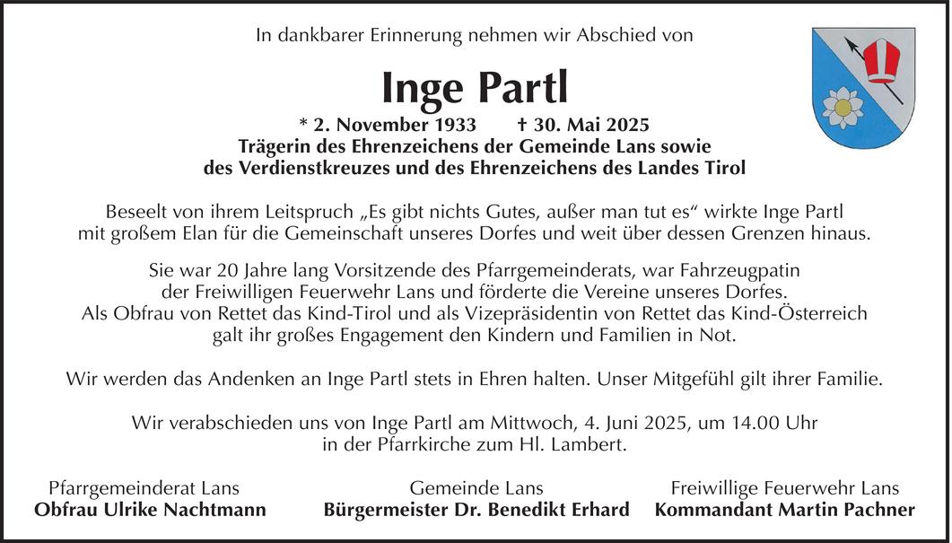 Inge Partl Bild