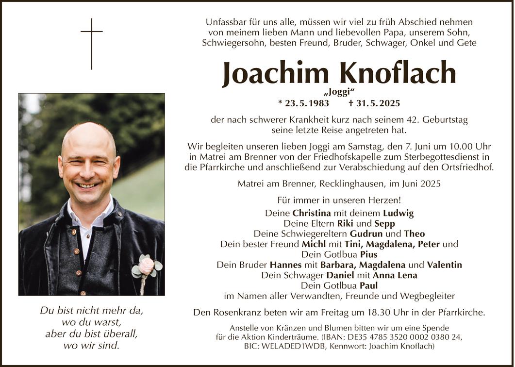 Joachim Knoflach Bild