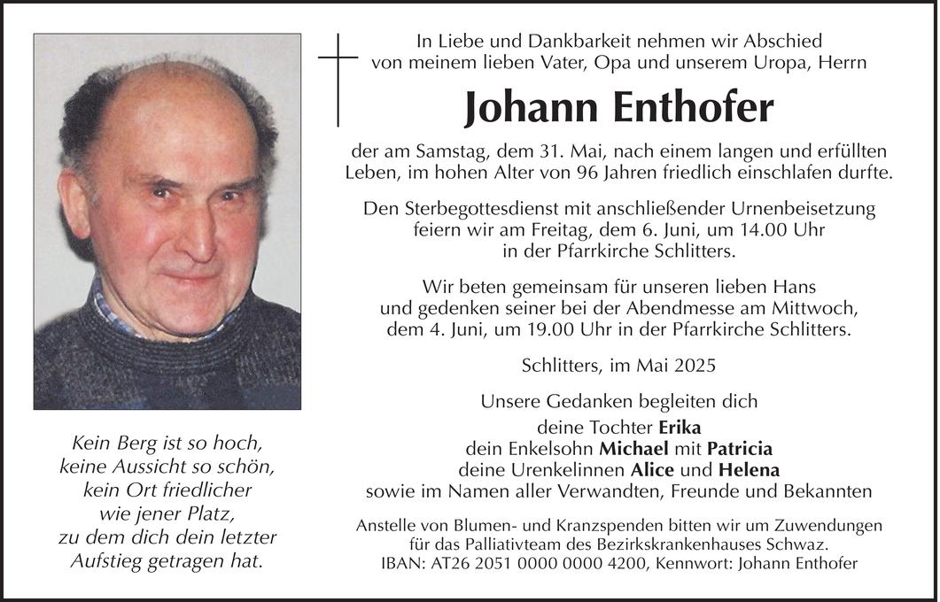 Johann Enthofer Bild