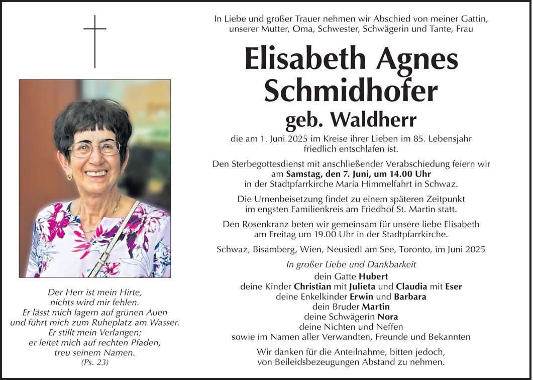 Elisabeth Agnes Schmidhofer Bild