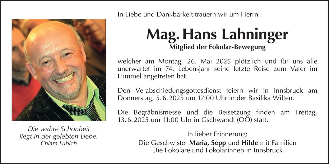 Hans Lahninger Bild