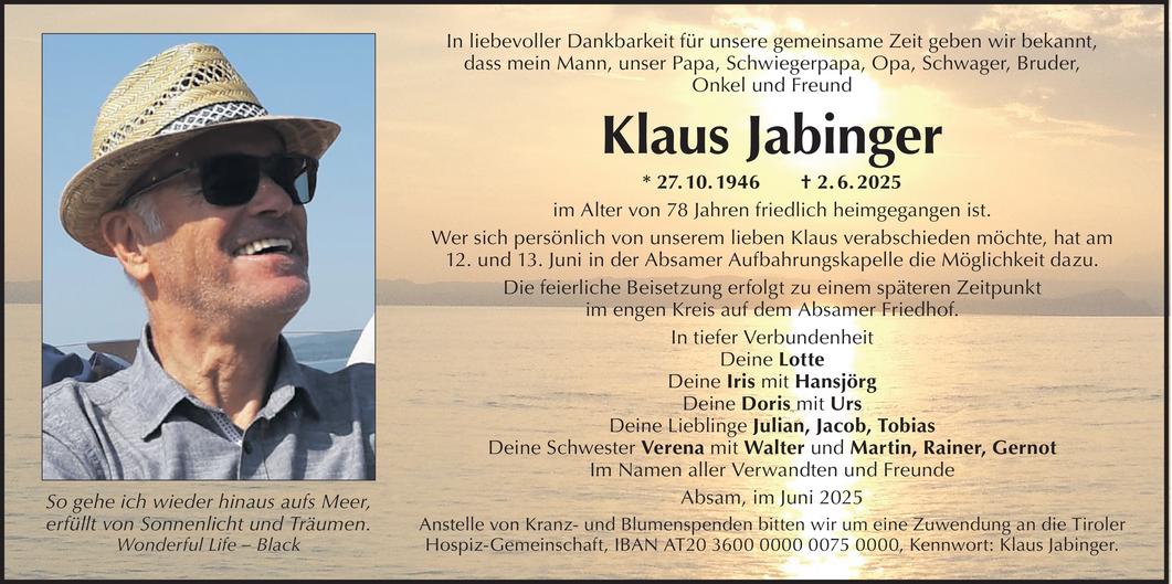 Klaus  Jabinger Bild