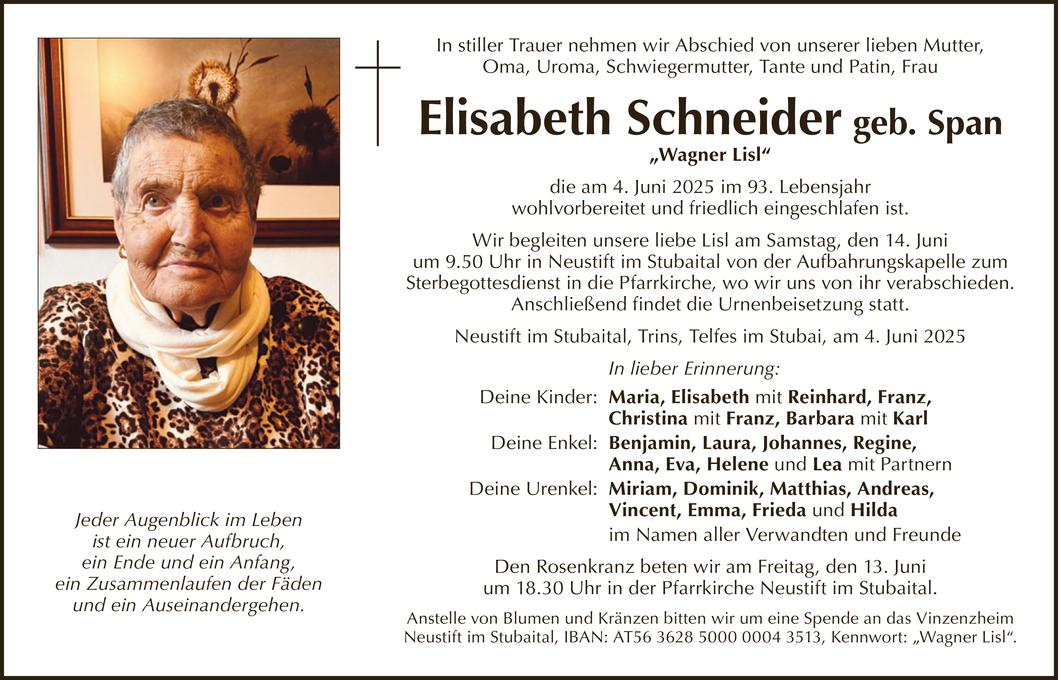 Elisabeth Schneider Bild