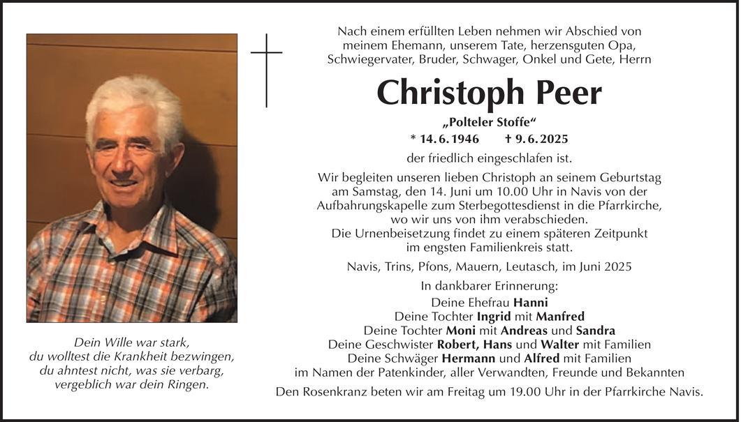 Christoph Peer Bild