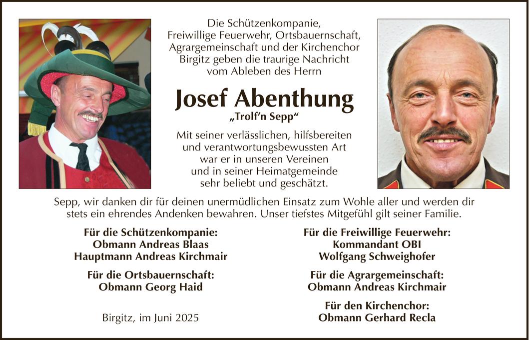Josef Abenthung Bild