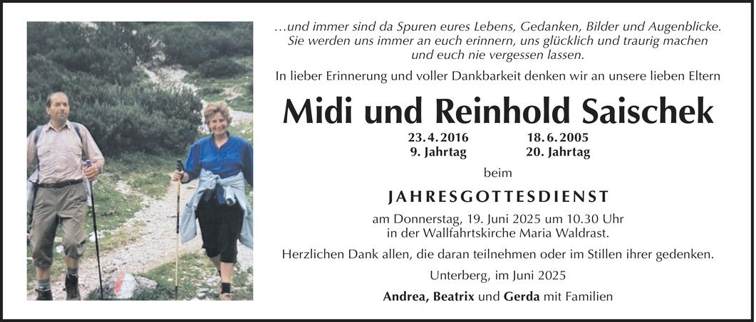 Midi und Reinhold Saischek Bild