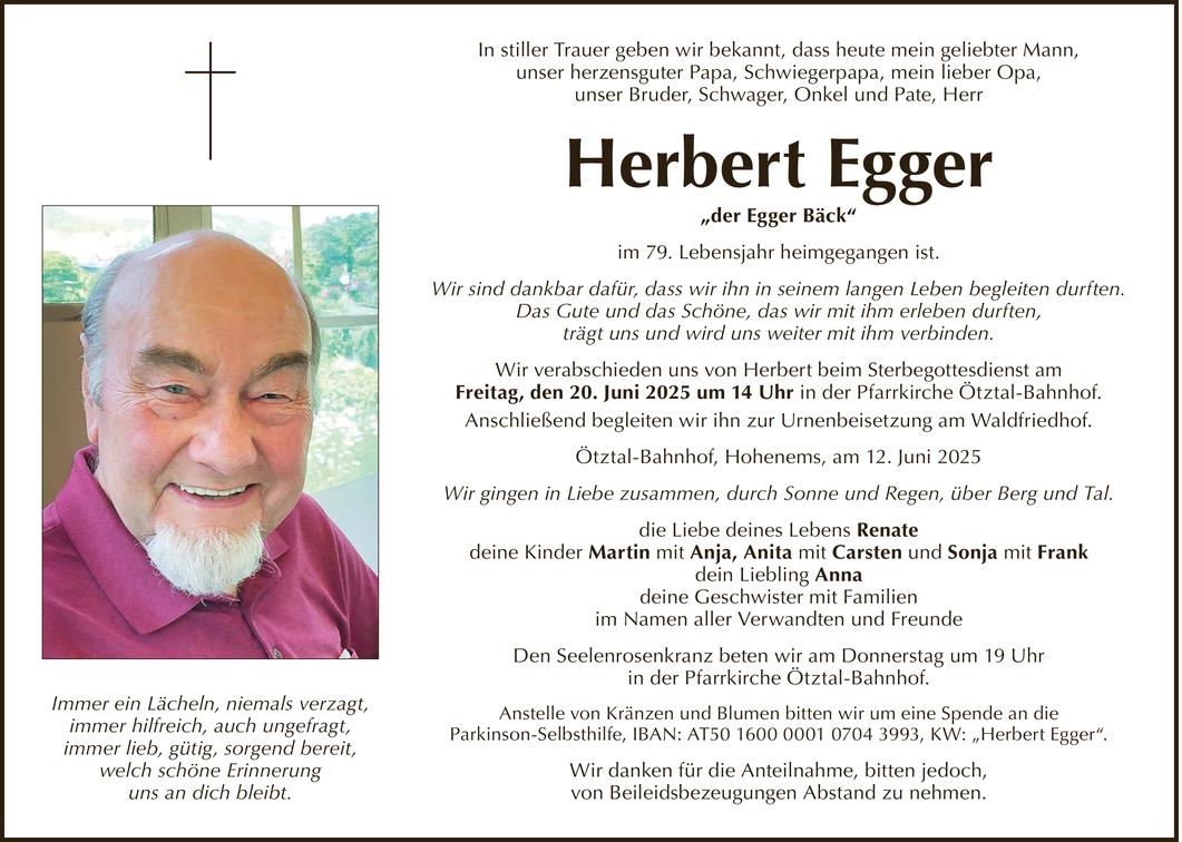 Herbert Egger  Bild