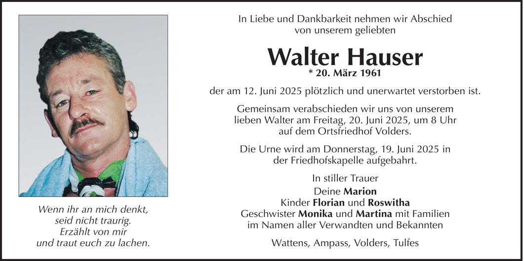 Walter Hauser Bild