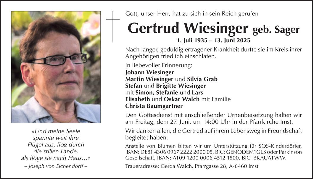 Gertrud Wiesinger Bild