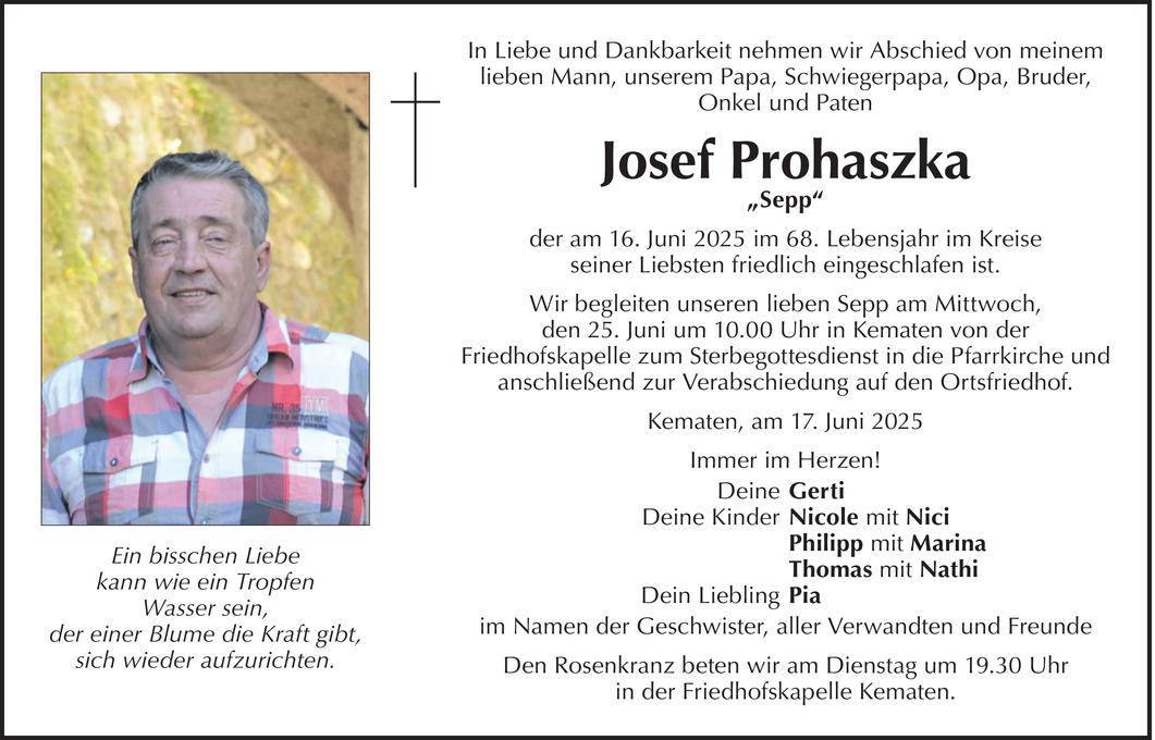 Josef  Prohaszka Bild