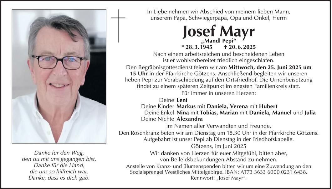 Josef Mayr Bild