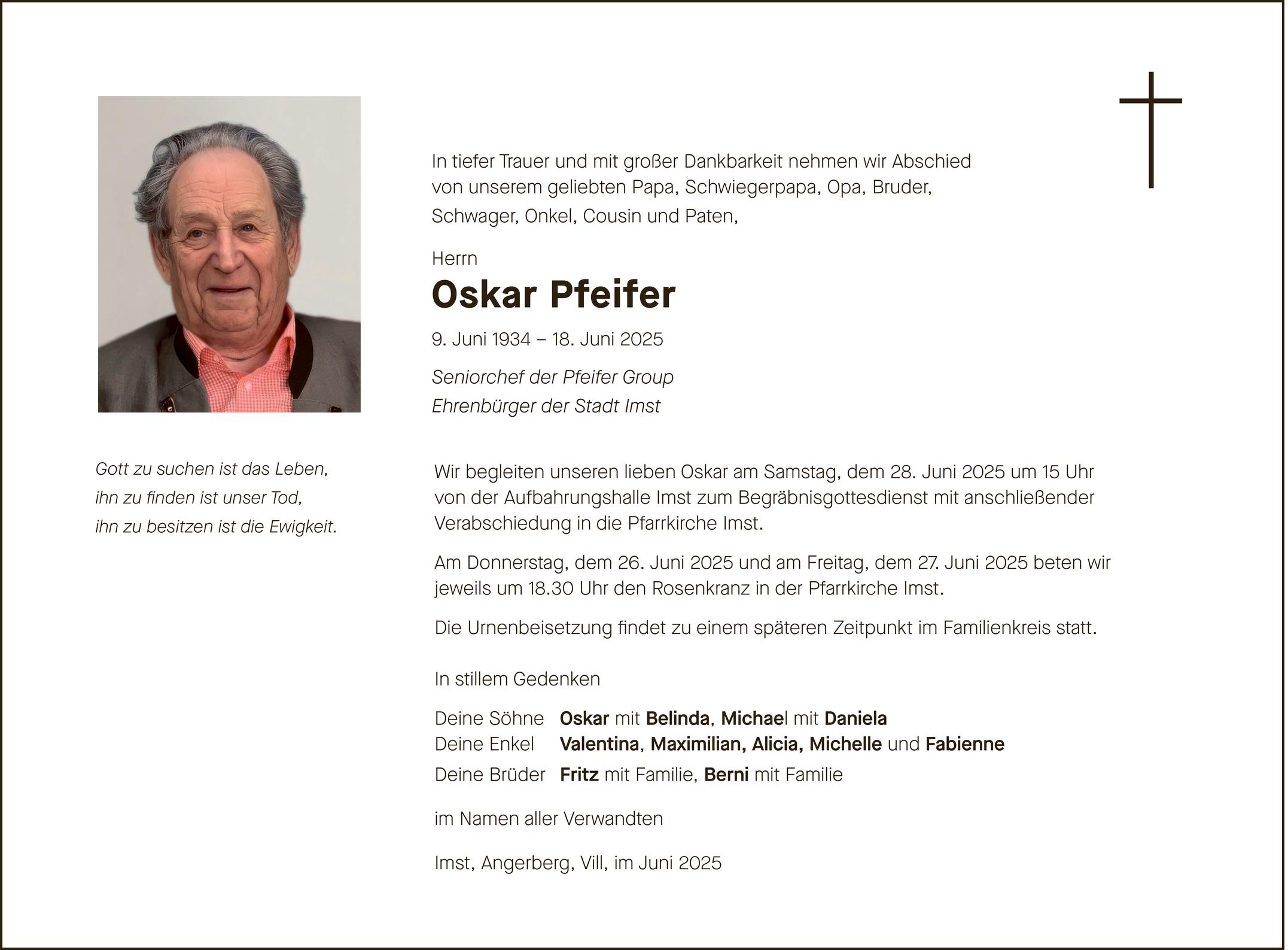 Oskar Pfeifer Bild