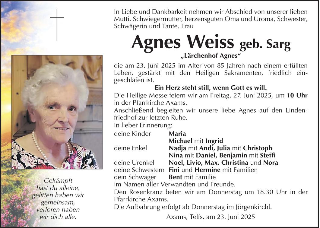 Agnes Weiss Bild