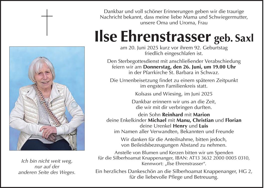 Ilse Ehrenstrasser Bild