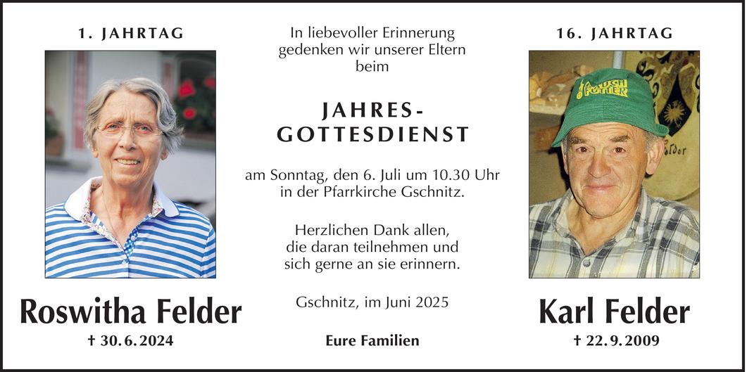 Roswitha und Karl Felder Bild