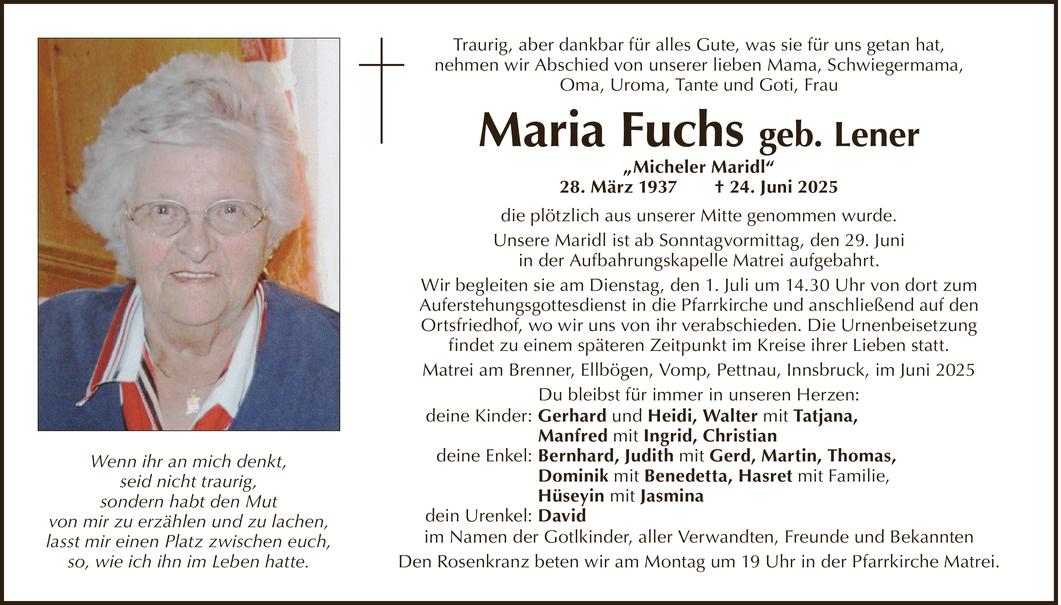 Maria Fuchs Bild