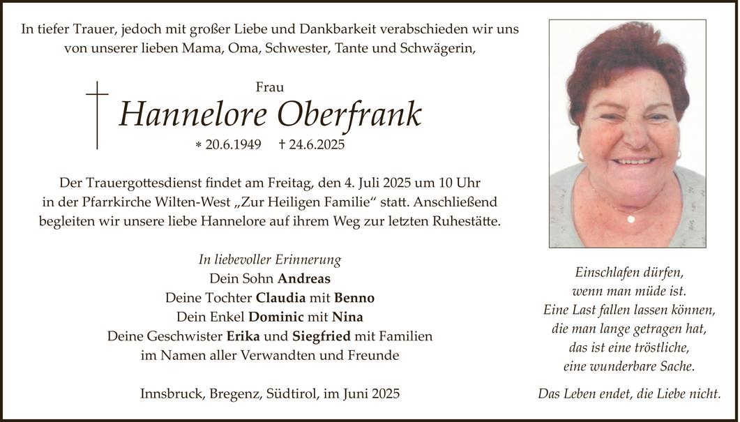 Hannelore Oberfrank Bild