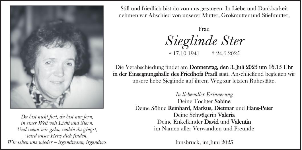 Sieglinde Ster Bild