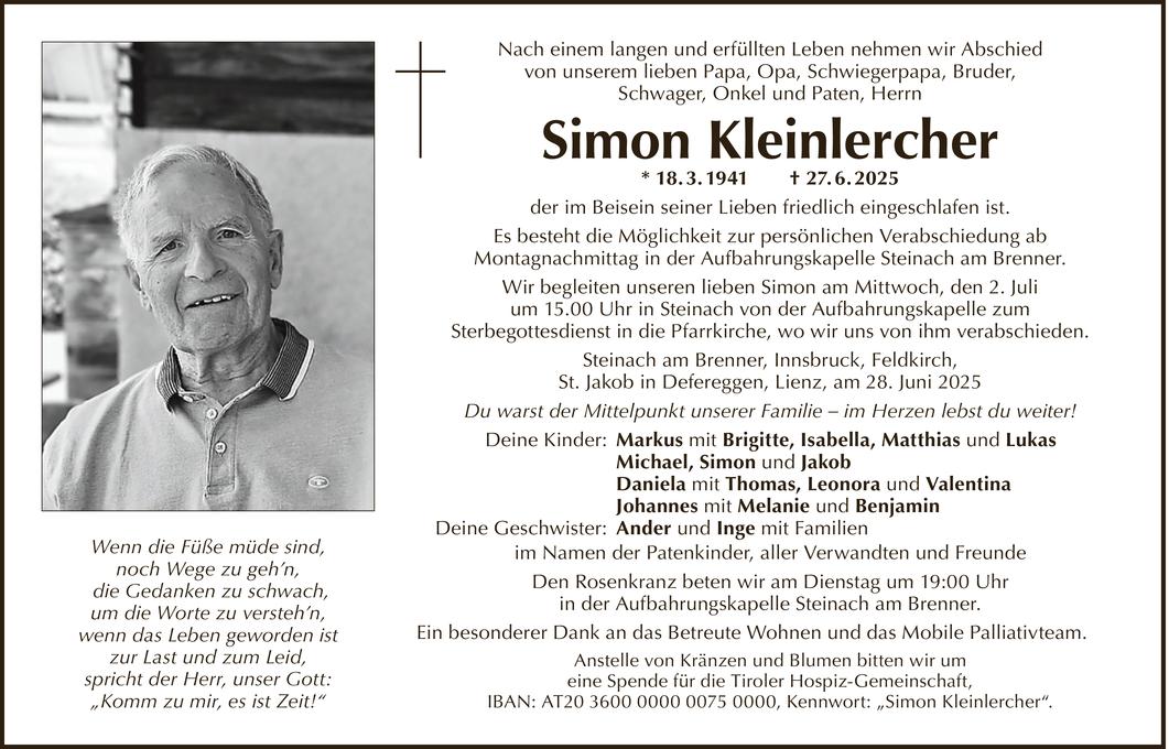 Simon Kleinlercher Bild