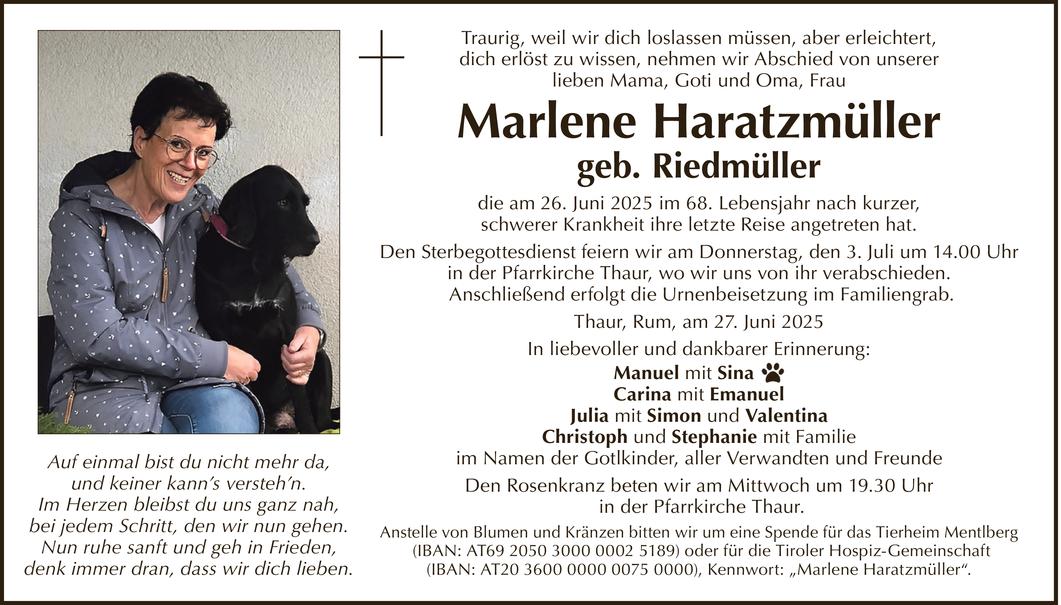 Marlene Haratzmüller Bild
