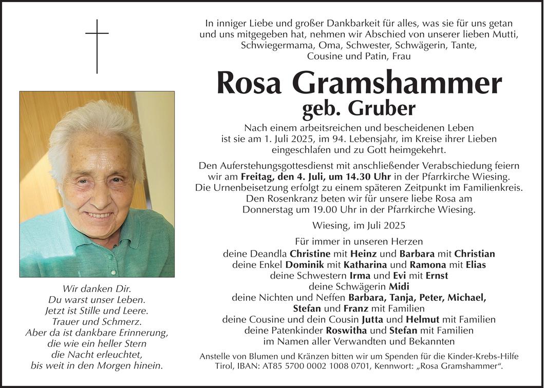 Rosa Gramshammer Bild