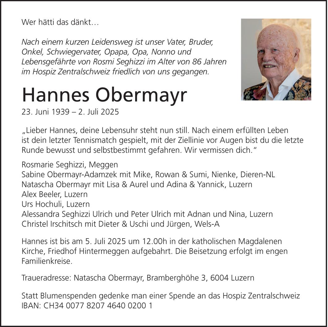 Hannes  Obermayr Bild