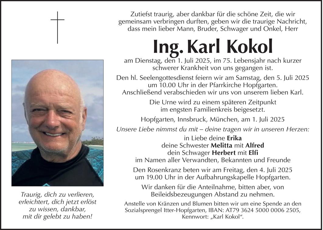 Karl Kokol Bild