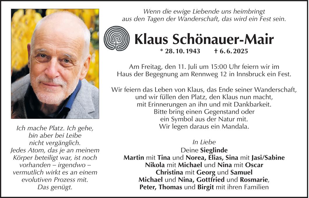 Klaus Schönauer-Mair Bild