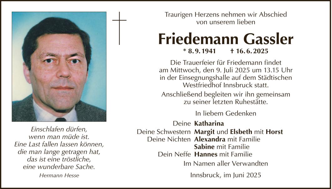 Friedemann Gassler