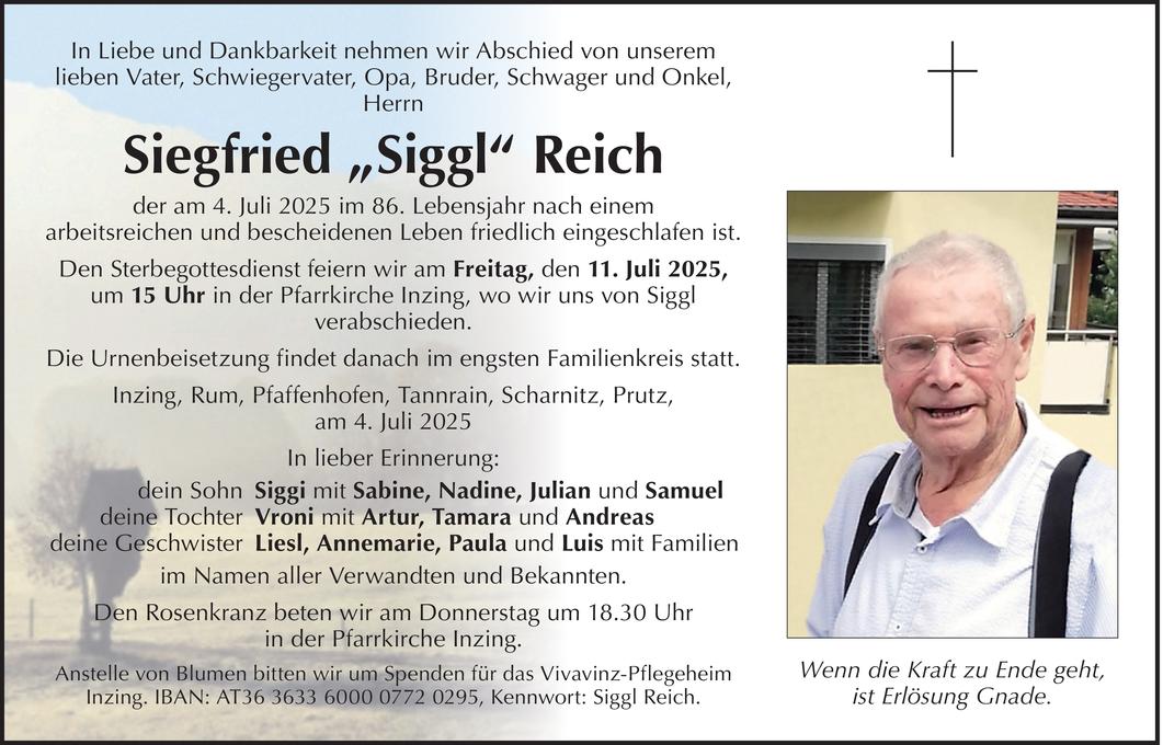 Siegfried Reich Bild