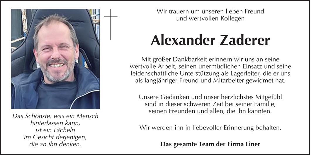 Alexander Zaderer  Bild