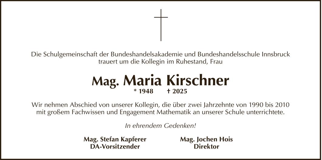 Maria Kirschner Bild