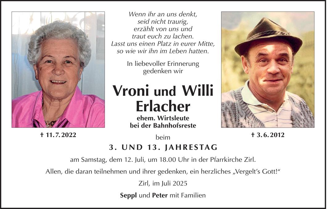 Vroni und Willi Erlacher