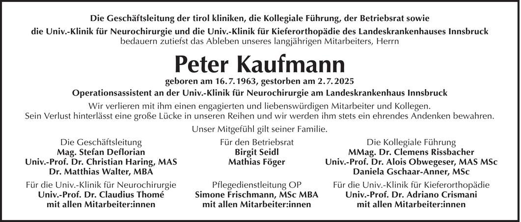 Peter Kaufmann