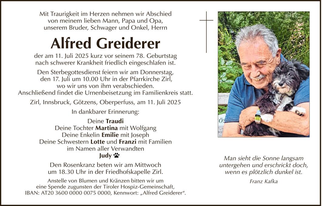 Alfred Greiderer